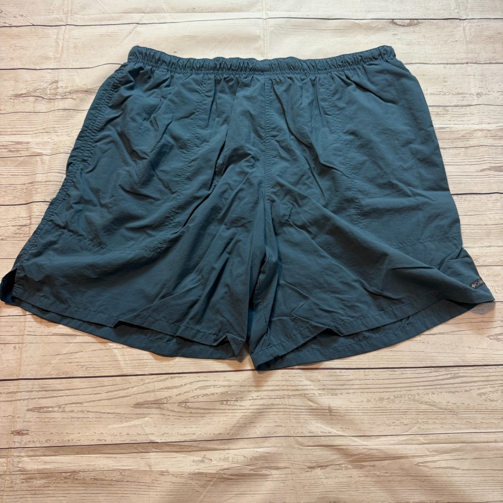 Columbia Swim Trunks Suit Board Shorts Blue Lined Men's Size 2XL